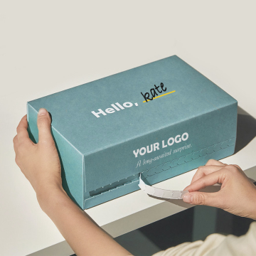 Kotak Penghantaran Mailer Kad Kardo Custom Custom With Jalur Tear dan Logo