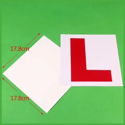 Beginner English Novice Driver L Plate Sticker for Foreigners