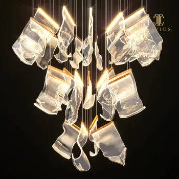 Light luxury simple and elegant custom chandelier villa hotel decoration chandelier