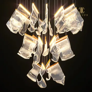 Light luxury simple and elegant custom chandelier villa hotel decoration chandelier