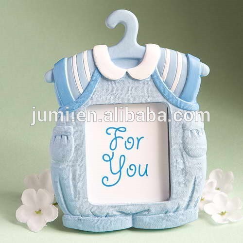 Cute lovely blue baby clothes photo frame baby shower gift wholesale