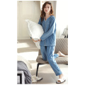 Outdoor Home Wear Set Sea Island velvet pajamas lady Manufactory