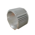 Aluminum alloy motor stator shell with heat dissipation