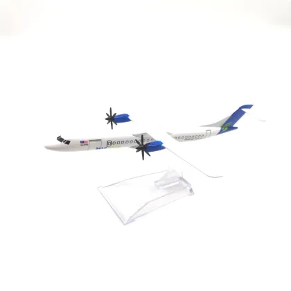 16cm 1/400 Scale Malaysia Maswings ATR-72 Propeller Diecast Alloy Airplane Model