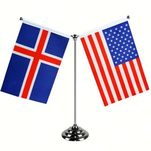 Wholesale Polyester Printed Metal Stick Table Flag