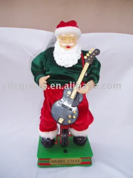 14"santa riding bike craft