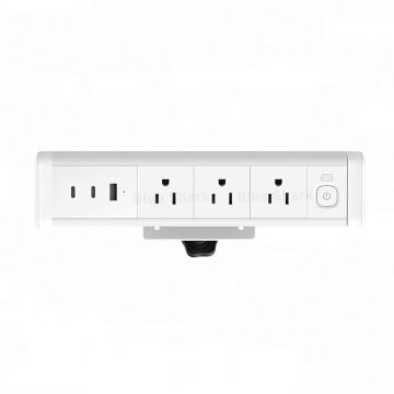 Mocowanie krawędzi pulpitu 65 W USB zasilanie zasilania gniazdo z przełącznikiem