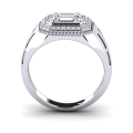 အမျိုးသားများဇိမ်ခံ 18K Lab Diamond လက်စွပ်