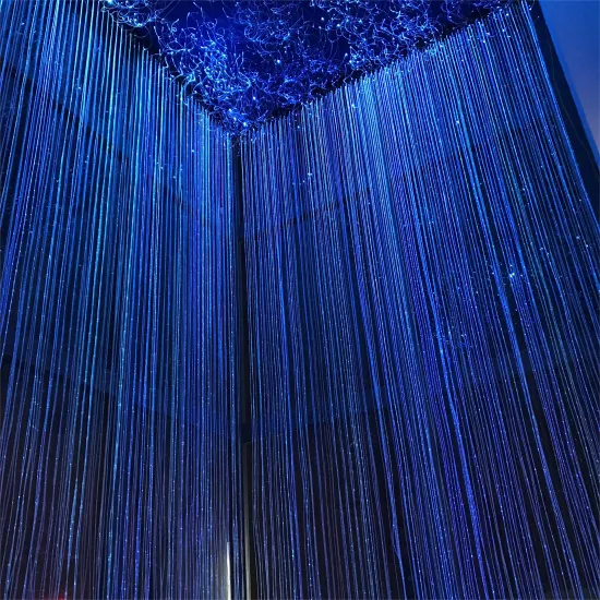 2023 Customizable KEPUAI LED Fiber Optic Curtain Lights - Waterproof Fiber Optic Light Fountain Lamp