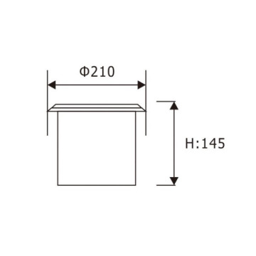 LEDER Faretto da incasso a LED in acciaio inossidabile da 18 W resistente alle intemperie