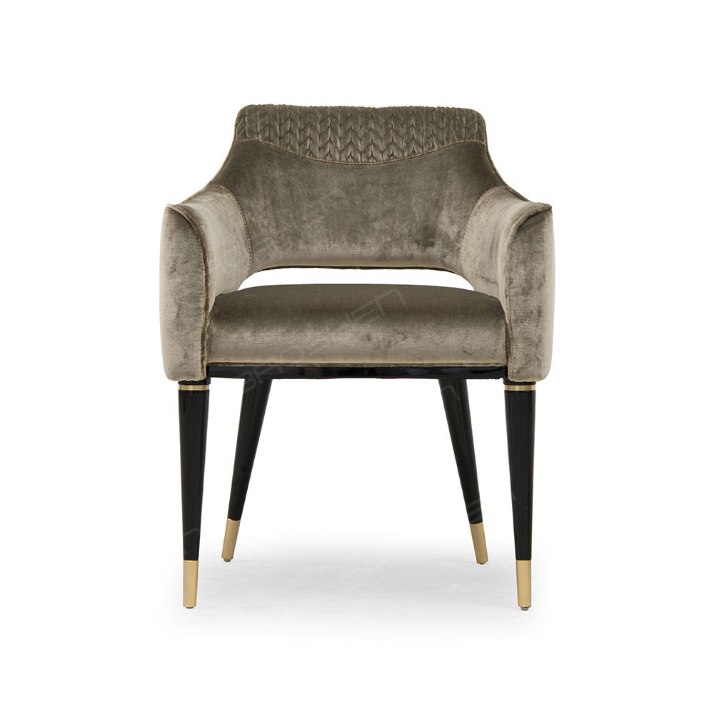 luxury velvet dining chair
