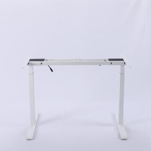 Height Adjustable 2 Stages Metal Frame Computer Desk