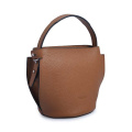Structured Handbag Caramel Colored 60s Rectangular Bag