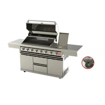 Stainless Steel Kitchen Cabinet Built-in Gas BBQ Grill with 8 Burners