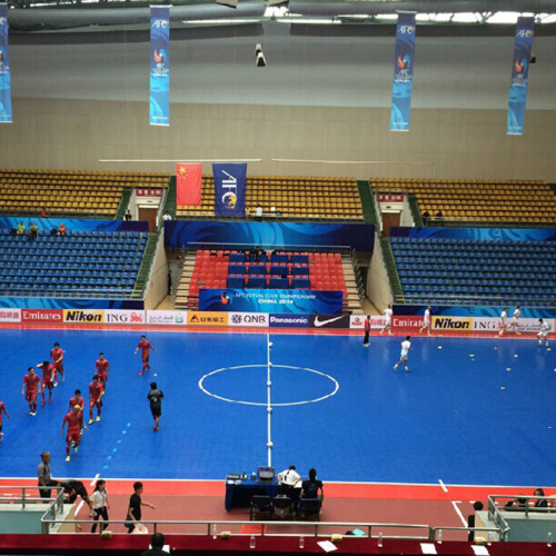 Mehrzweck-Futsal-Sportplatz-Fußballboden