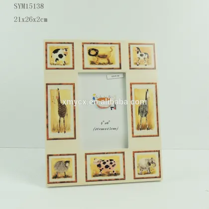 MDF Picture Frames Black Photo Frame with Butterflies