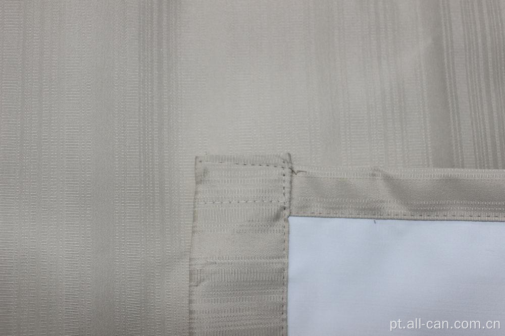 Tecido de cortina com revestimento jacquard