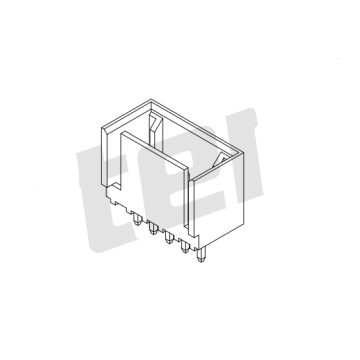 2,54 mm tonhöjd IDC 180 ° Wafer Connector Series DW2541V-XP