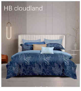 Cloudland Cotton Linen Duvet Cover Set - Queen Bedding Sets 3 Pieces