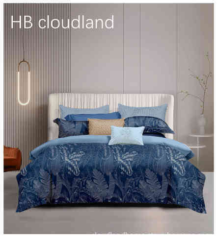 Cloudland Cotton Linen Duvet Cover Set - Queen Bedding Sets 3 Pieces