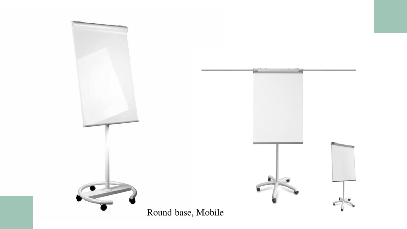 Protable Easel Using Various Magnetic Flipchart Whiteboard