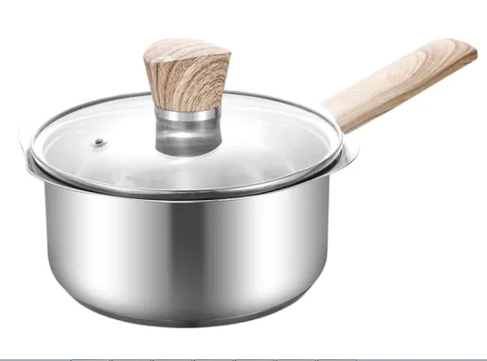 Stainless Steel Petal-Shaped Milk Pot Home Kitchen Pot