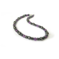 Amethyst Hematite Gemstone Necklace