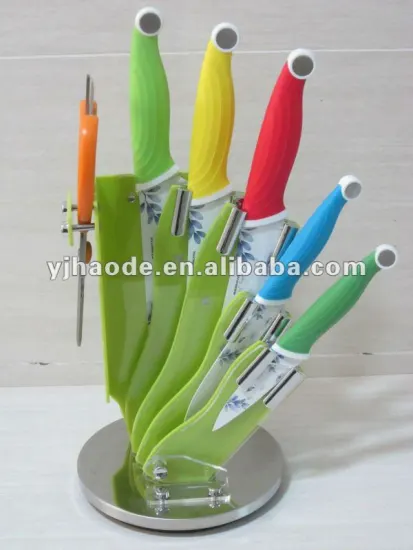 5 pcs high quality colorful knife set