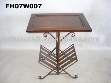 wood&amp;iron table