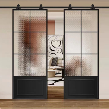 Aluminum Barn Door Sliding Soundproof Mechanism for Metal Houses