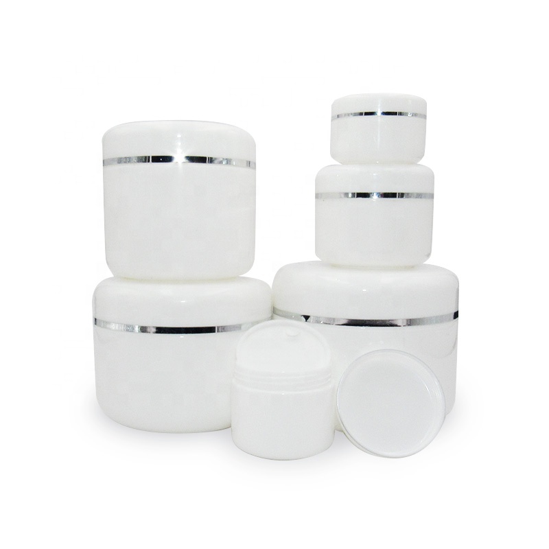 Vente chaude logo personnalisé rond double mur 30 ml 50 ml 80 ml 100 ml Cosmetic Plastic Plastic Container Face Crème