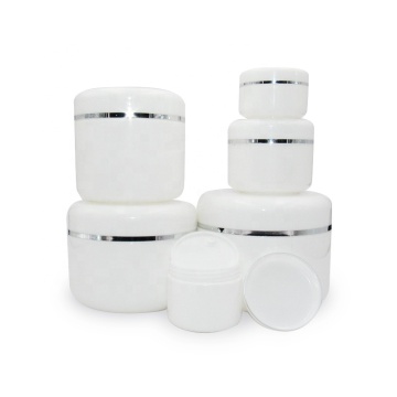 hot sale customized logo round double wall 30ml 50ml 80ml 100ml cosmetic plastic container face cream jars