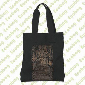 Fashionable Canvas/Bamboo Bag, Customized Logos and Materials are Accepted