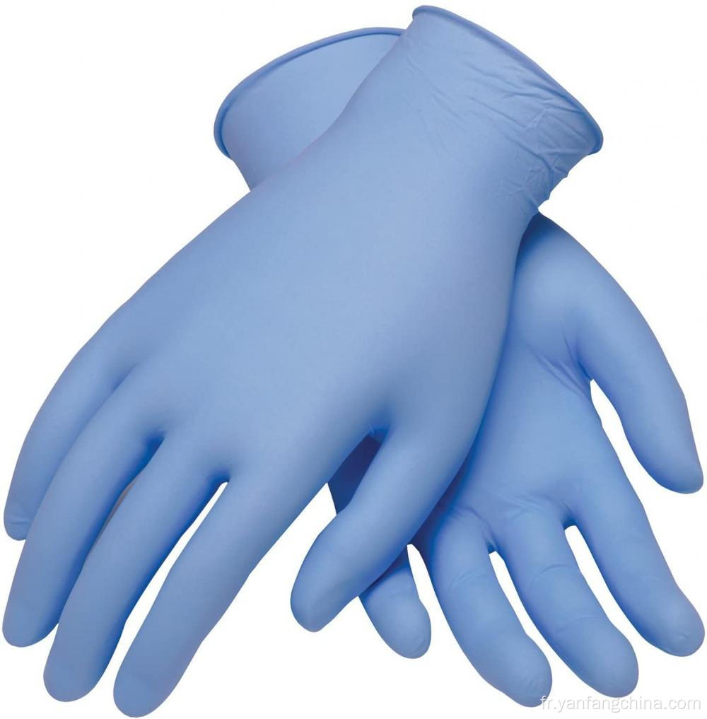 Gants de nitrile médical sans poudre sans poudre