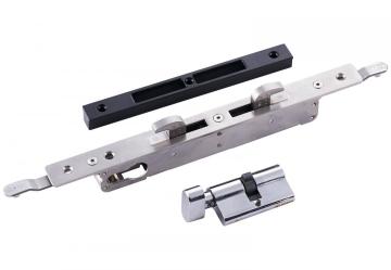 Stainless steel multi-point double hook lock body