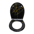 Duroplast Woilet Seat Soft Close Black Marble