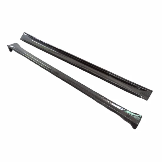 Factory direct sales RZ style 3K carbon fiber side skirts for Tesla Model X wide body kit front bumper edge wheel arches