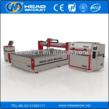 HEAD Abrasive Ultra High Pressure water jet cutting marble cutting machine