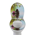 Duroplast Soft Close Toilet Seat in bamboo pattern