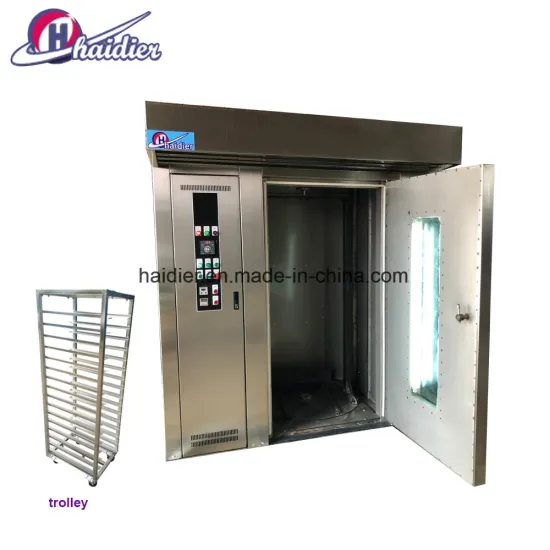 32trays Stainless Steel Structure Electric/Gas/ Diesel Rack Bakery Rotary Oven