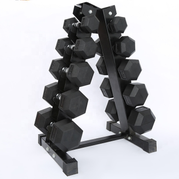 Used Hex Rubber Dumbbells - Affordable Gym Equipment from Factory