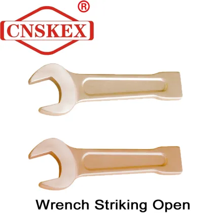 Safety non-spark percussion open wrench tools