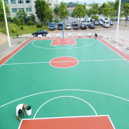 Elastic Acrylic Basketball Court Floor Coating