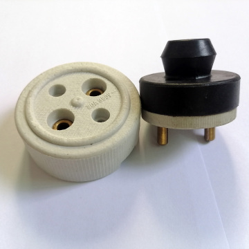Ceramic Socket Porcelain Plug - Minqing Factory 380V 30A 2P Industrial Plug and Socket