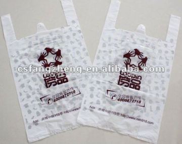 Plastic shopping advertising bag