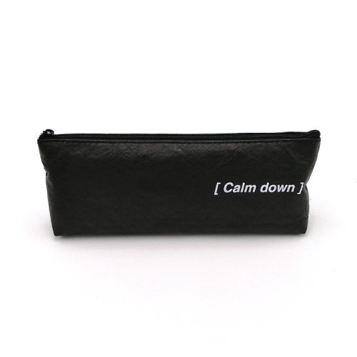 Pencil Case No Zipper Custom simple solid color washable paper pencil case Manufactory