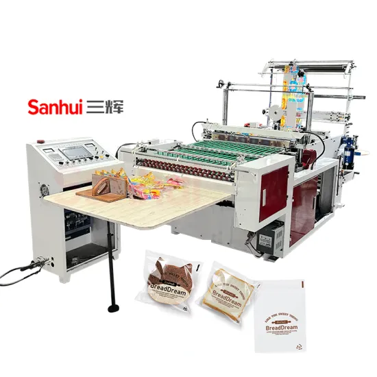Production Machine for Making 300pcs Bread Packaging Ziplock Bags from Plastic Film