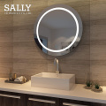 Espejos de maquillaje regulables de círculo redondo LED de baño SALLY