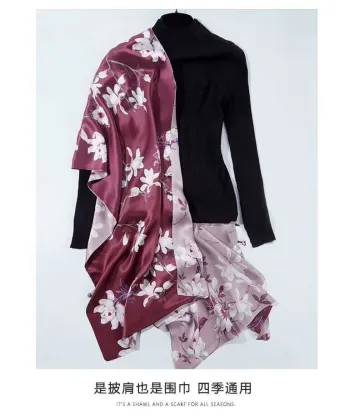 100% Silk shawl-001