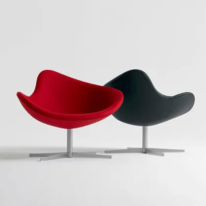 Unreal Halle K2 Asymmetrical Swivel Lounge Chair